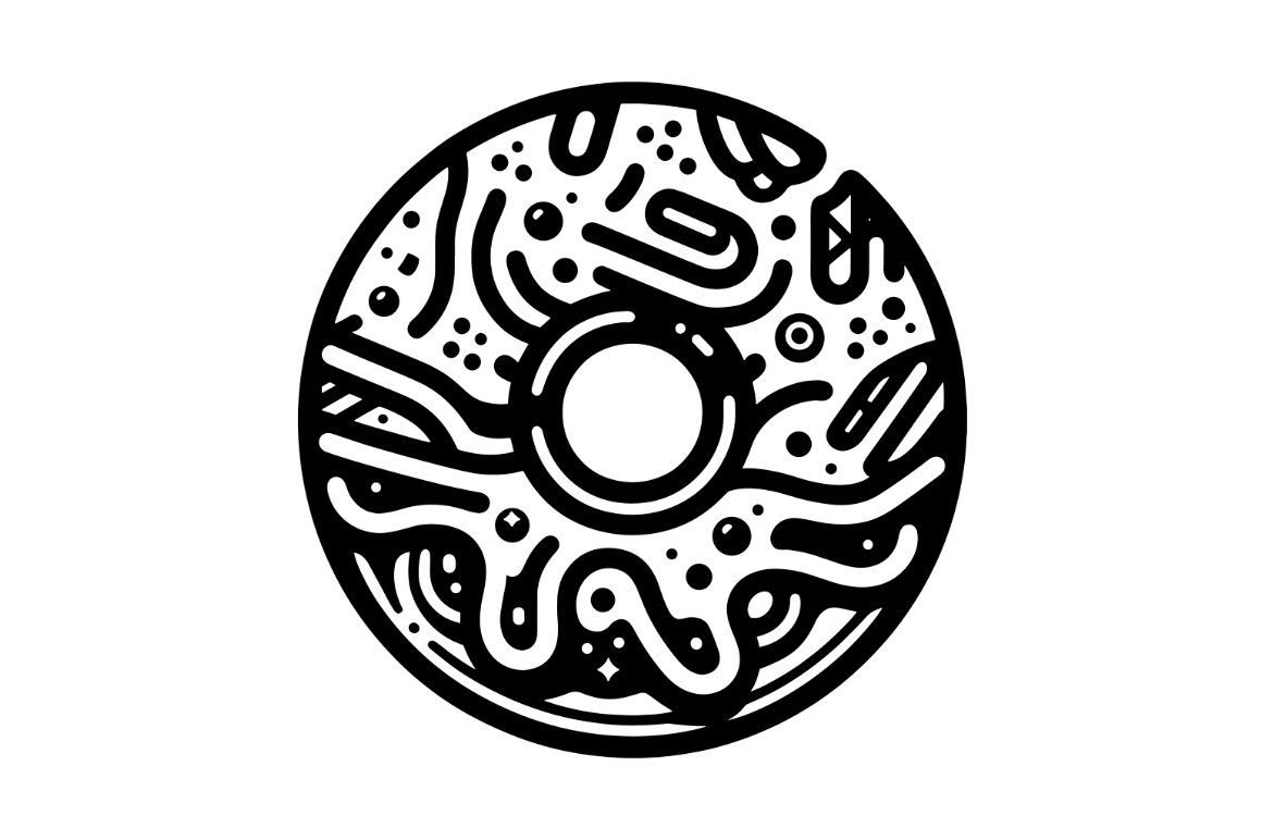 Donut SVG File, Pastry Clipart, Sweet Graphic by Artful Assetsy ...