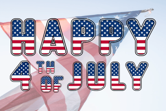 Flag Usa Font - Preview 1
