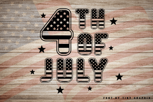 Flag Usa Font - Preview 5