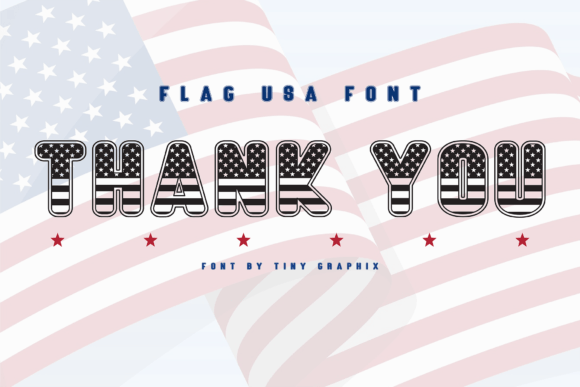 Flag Usa Font - Preview 6