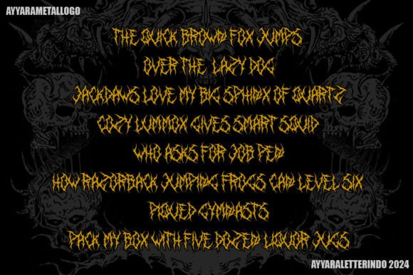 Krangkeng Font PNG with transparent background - Preview 3