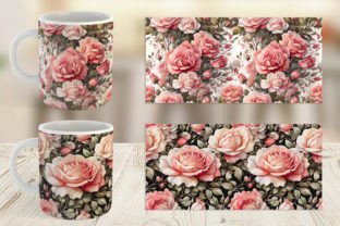 Mug Rose Pattern Graphic by Artnoy · Creative Fabrica