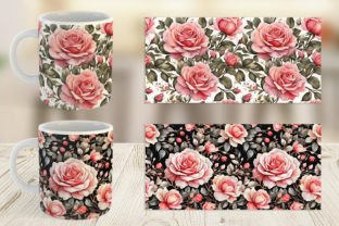 Mug Rose Pattern Graphic by Artnoy · Creative Fabrica