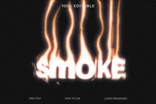 Smoke Liquid Melted Font Style Effect