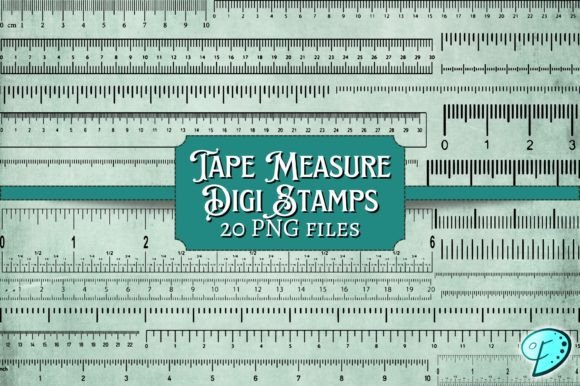 Tape Measure Digi Stamps PNG Clipart