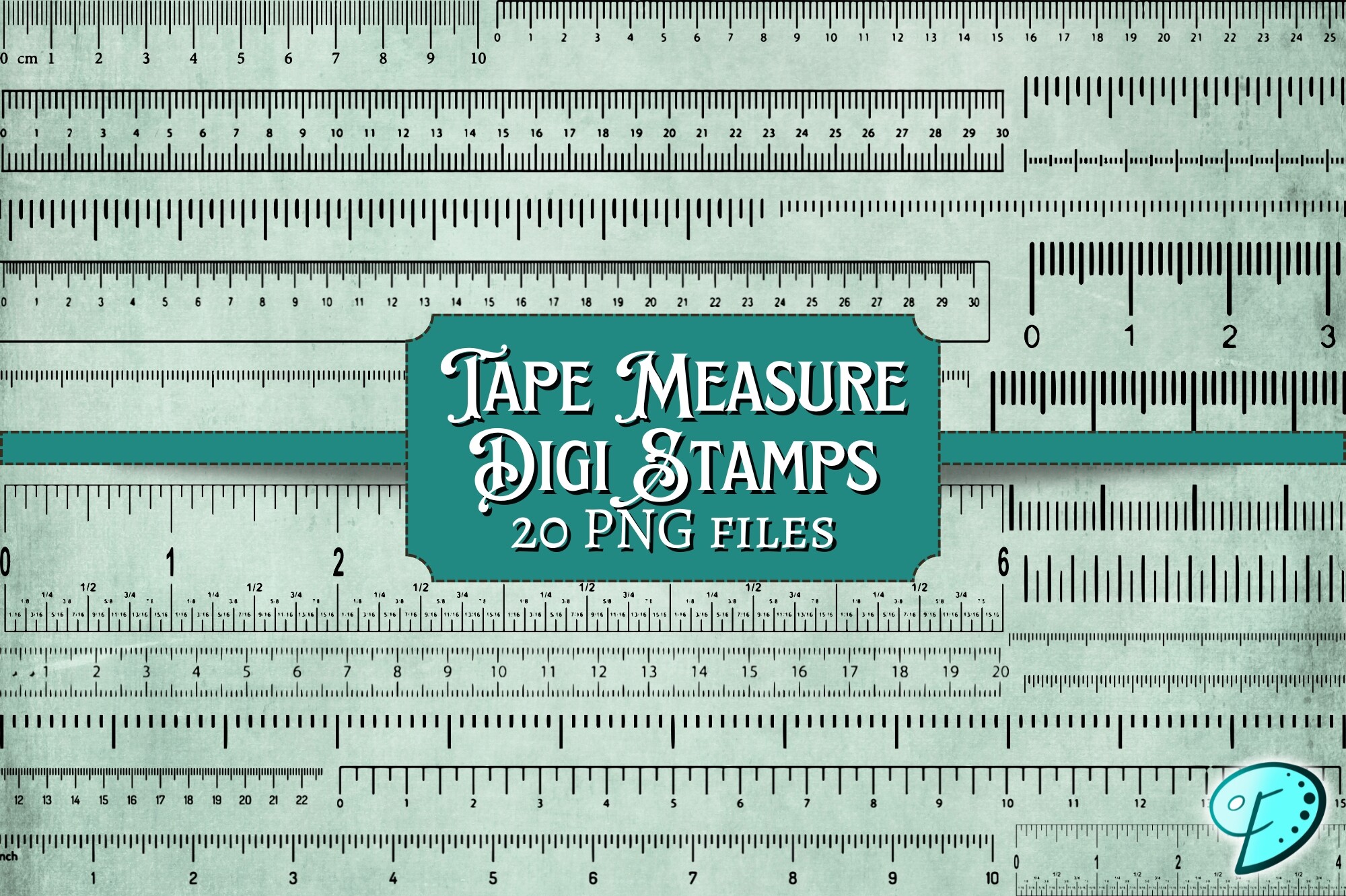 Tape Measure Digi Stamps PNG Clipart