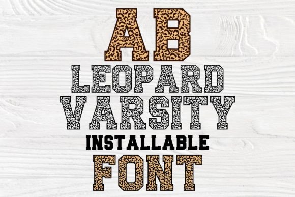 Ab Leopard Varsity Font - Preview 1