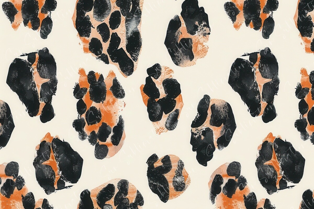 Abstract Paw Prints Graphic by Sun Sublimation · Creative Fabrica