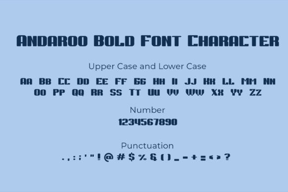 Andaroo Bold Font - Preview 4