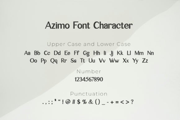 Azimo Font - Preview 5