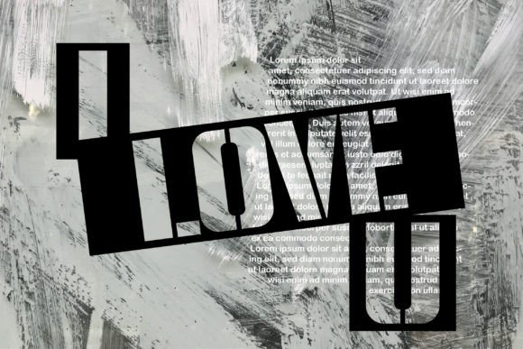 Black Stencil Font - Preview 2
