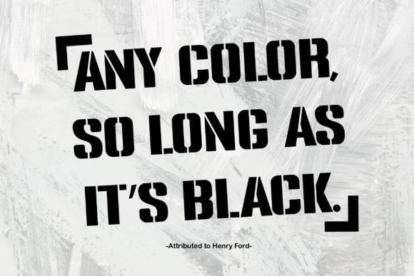 Black Stencil Font - Preview 3
