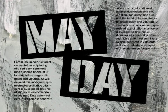 Black Stencil Font - Preview 4