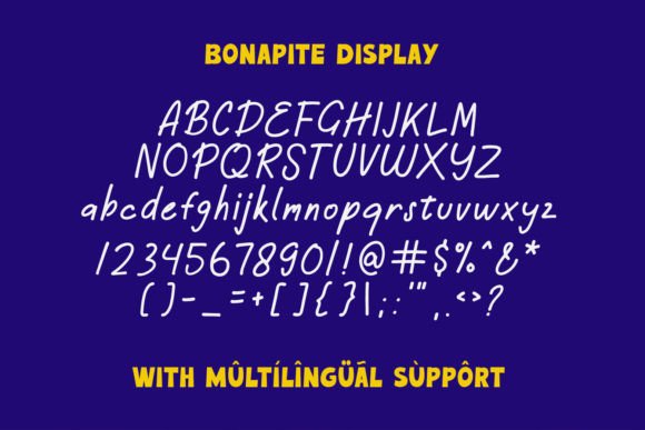 Bonapite Font - Preview 6