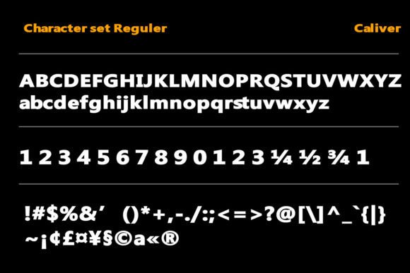 Caliver Stamp Font - Preview 6