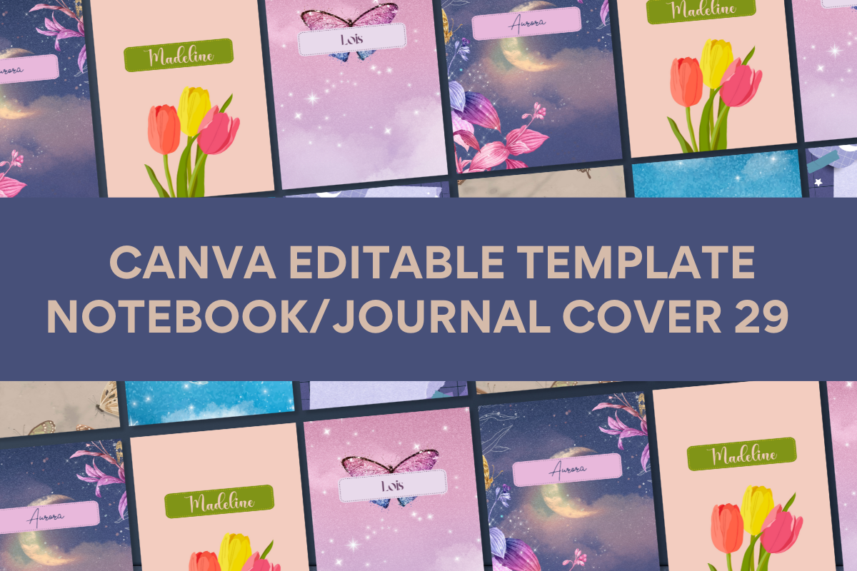 Canva Template Notebook Cover PLR
