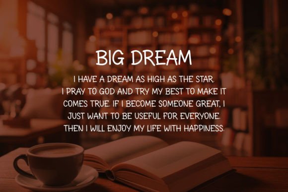 Coffee Book Font PNG with transparent background - Preview 2