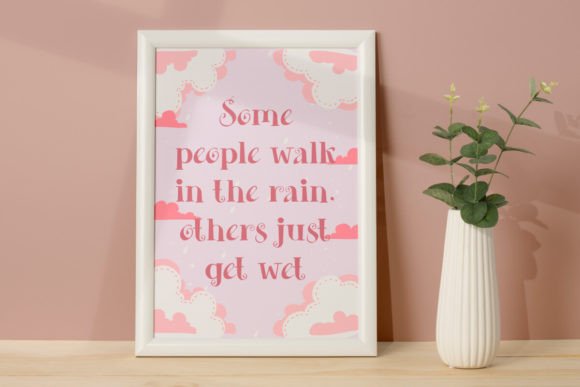 Curly Rain Font - Preview 6