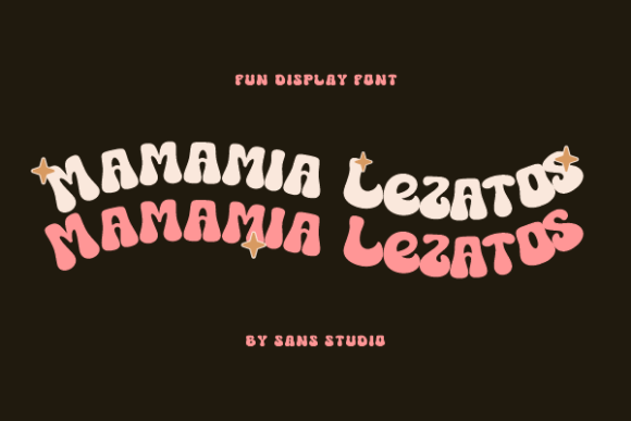 Damble Boom Font PNG with transparent background - Preview 1