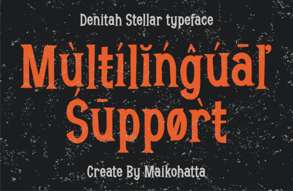 Denitah Stellar Font PNG with transparent background - Preview 6