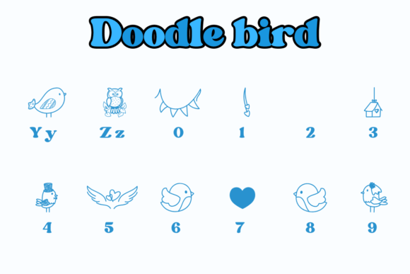 Doodle Bird Font - Preview 3