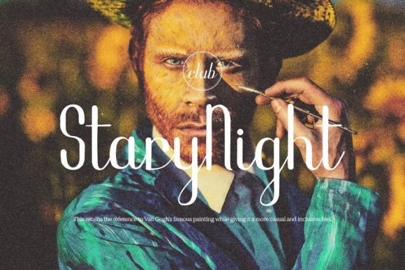 Fangogh Font PNG with transparent background - Preview 2