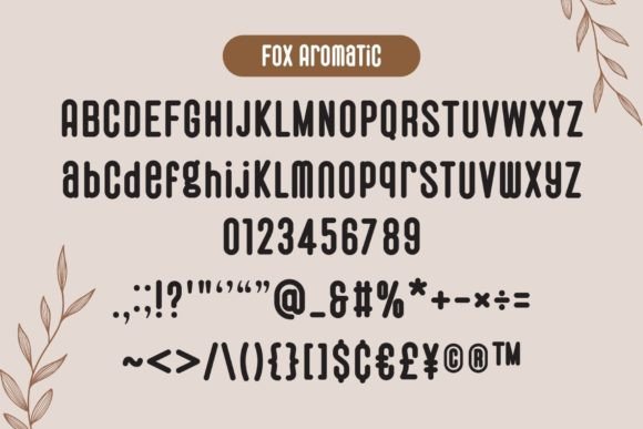 Fox Aromatic Font - Preview 6