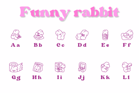 Funny Rabbit Font - Preview 1