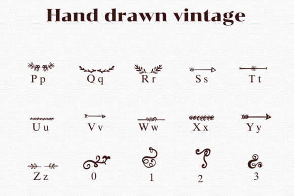Hand Drawn Vintage Font - Preview 2