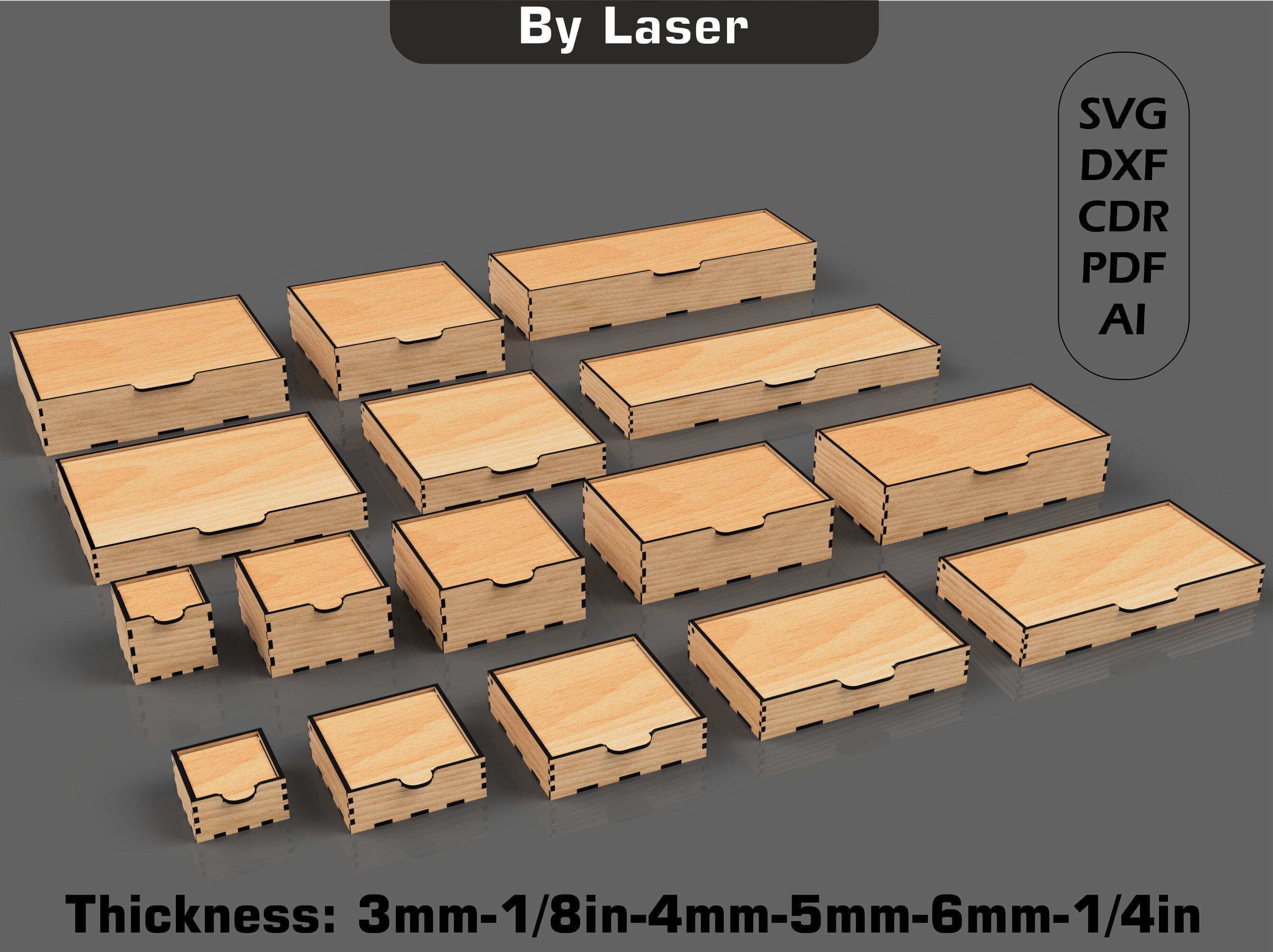 Laser Cut Boxes for Storage, Gifting, and Organizing Every Space