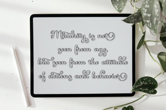 My Honey Belya Font PNG with transparent background - Preview 3