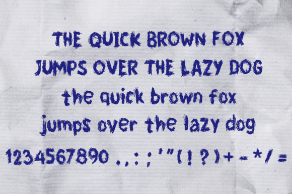 Scribble 2.0 Font PNG with transparent background - Preview 3