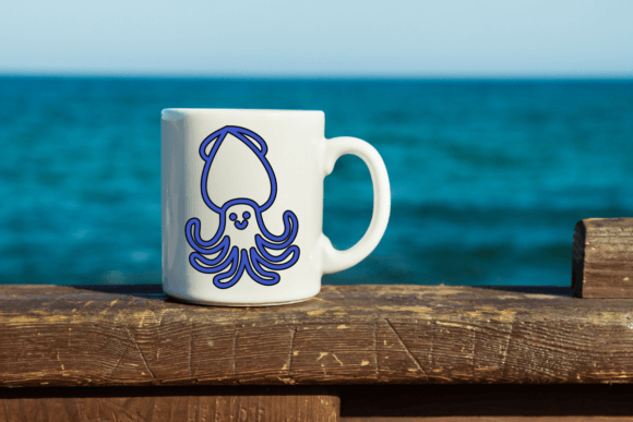 Sea Animal Font PNG with transparent background - Preview 5