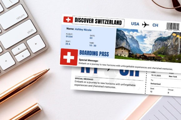 Switzerland Trip Surprise Gift Ticket