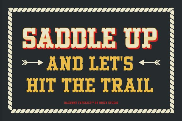 Backway Font - Preview 1