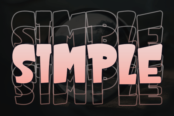Black White Font - Preview 1