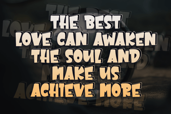 Black White Font - Preview 3