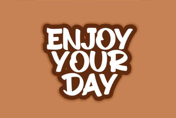 Brown Rice Font PNG with transparent background - Preview 2