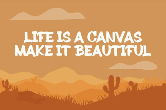 Brown Rice Font PNG with transparent background - Preview 3