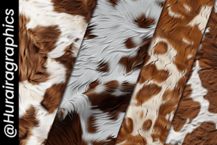 Cow Skin Digital Papers Graphic by Hurairagraphics · Creative Fabrica
