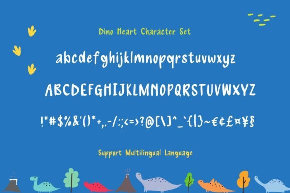 Dino Heart Font - Preview 3