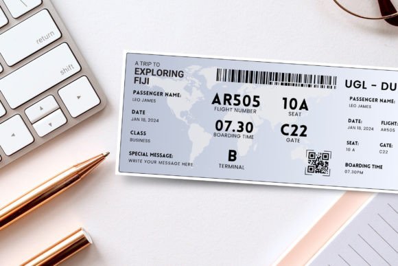 Dublin Trip Surprise Gift Ticket Canva