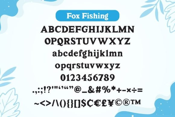 Fox Fishing Font - Preview 6