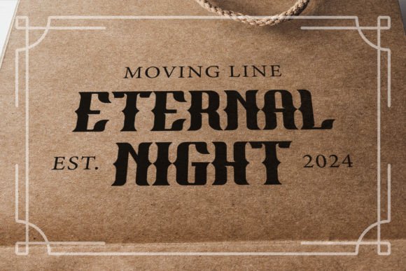 Night Life Font PNG with transparent background - Preview 2