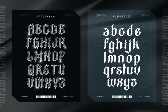 Purevil Font PNG with transparent background - Preview 1