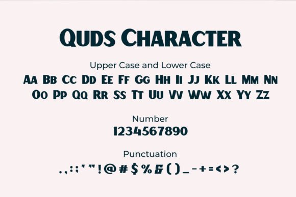 Quds Font PNG with transparent background - Preview 5