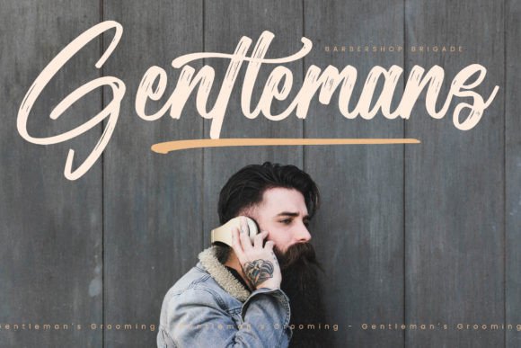 Richmond Barentony Font PNG with transparent background - Preview 1