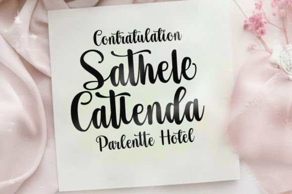 Smile Calligraphy Font PNG with transparent background - Preview 3