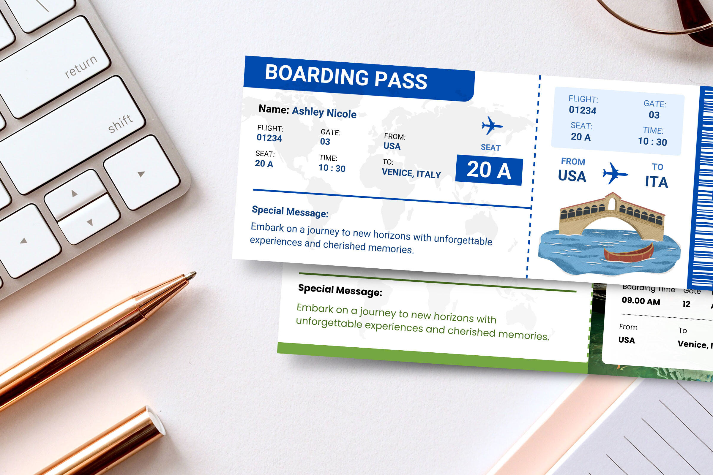 Venice Italy Trip Surprise Gift Ticket