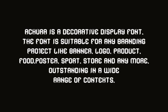 Achura Font - Preview 4